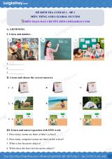 Đề thi học kì 1 Tiếng Anh 4 Global Success - Đề số 1